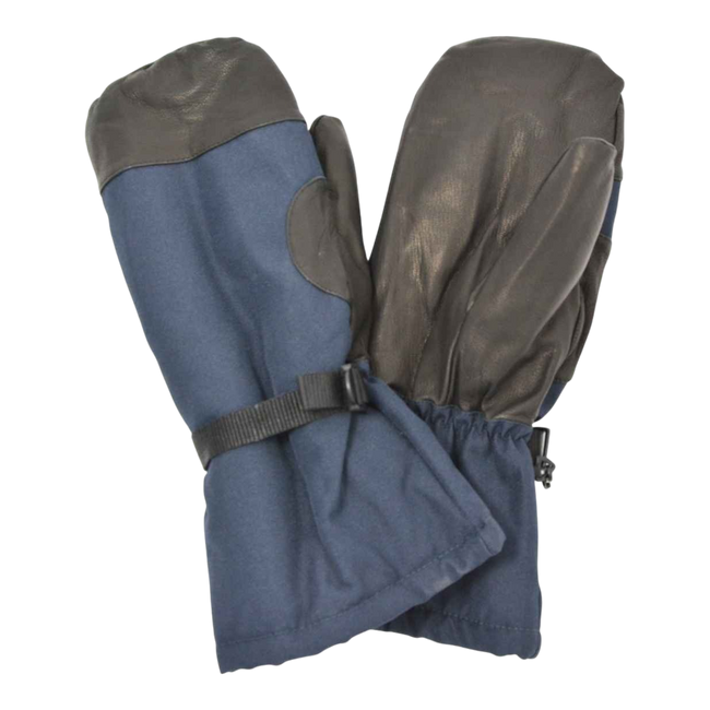 Fleece-lined gloves - Dutch army surplus - Blue - Like new