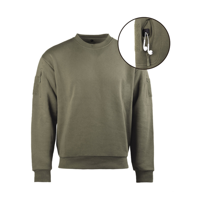 TACTICAL SWEATSHIRT ROUND NECK - RANGER GREEN - MIL-TEC