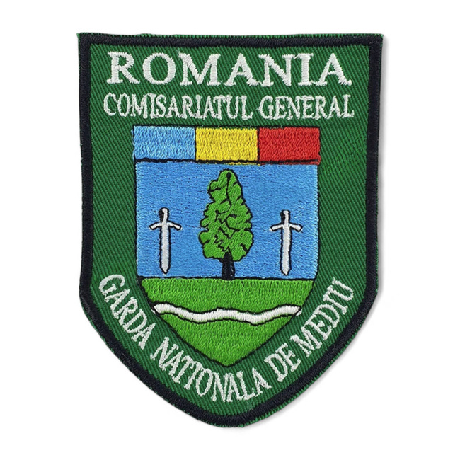 Emblema Comisariatul General Garda Nationala de Mediu, cu aplicare termica