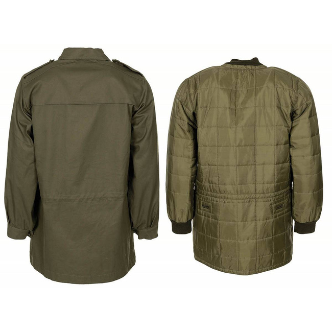 FIELD PARKA WITH LINING - OD GREEN - MILITARY SURPLUS ITALIAN ARMY - LIKE NEW