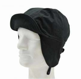 DUTCH ARMY WINTER  CAP - BLACK - USED