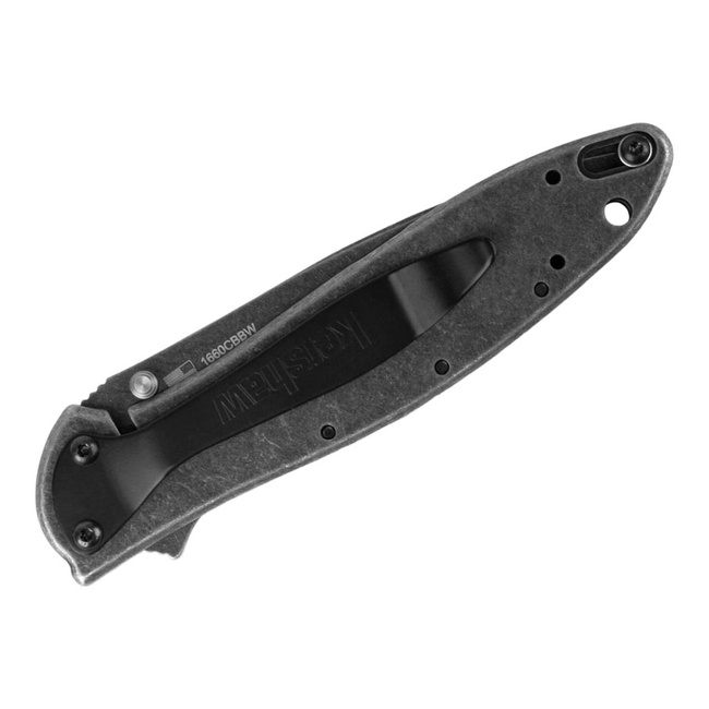 KNIFE WITH ASSISTED OPENER LEEK COMPOSITE BLACKWASH - KERSHAW
