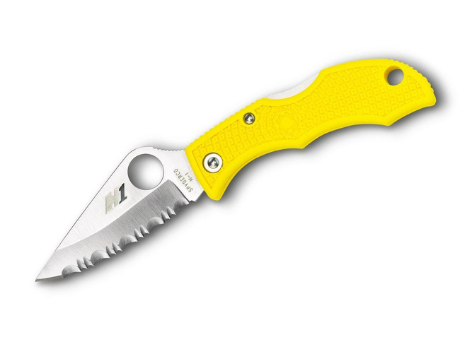 LADYBUG SALT SERRATED POCKET KNIFE - SPYDERCO