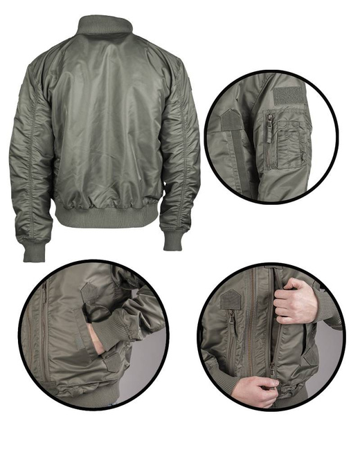 US TACTICAL FLIGHT JACKET - Mil-Tec - OD (Olive Drab)