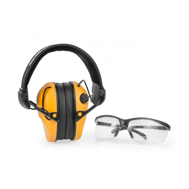 RealHunter ACTiVE Pro Hearing Protectors Orange + Protective Glasses