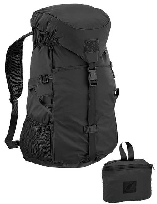 FOLDABLE BACKPACK - 25 L - DEFCON 5® - BLACK