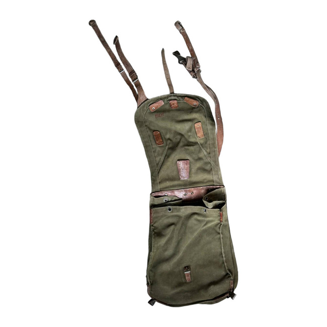 Military Olive Romanian Retro Rucksack - RSR Romanian army - OD Green - Used