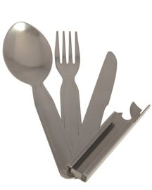 ARMY 3-PC STAINLESS STEEL EATING UTENS.