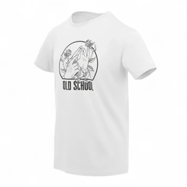 Classic Cotton T-Shirt with Tactical Theme – Old school – White – Helikon-Tex