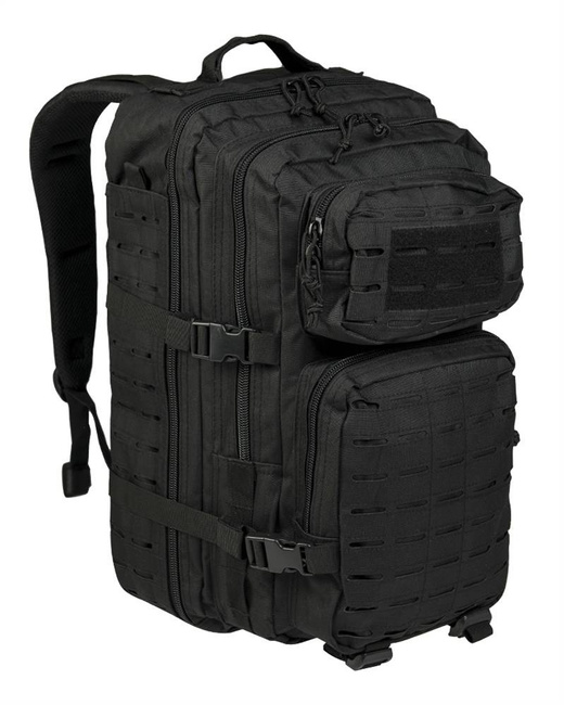 US ASSAULT BACKPACK - LASER CUT - 36 L - BLACK