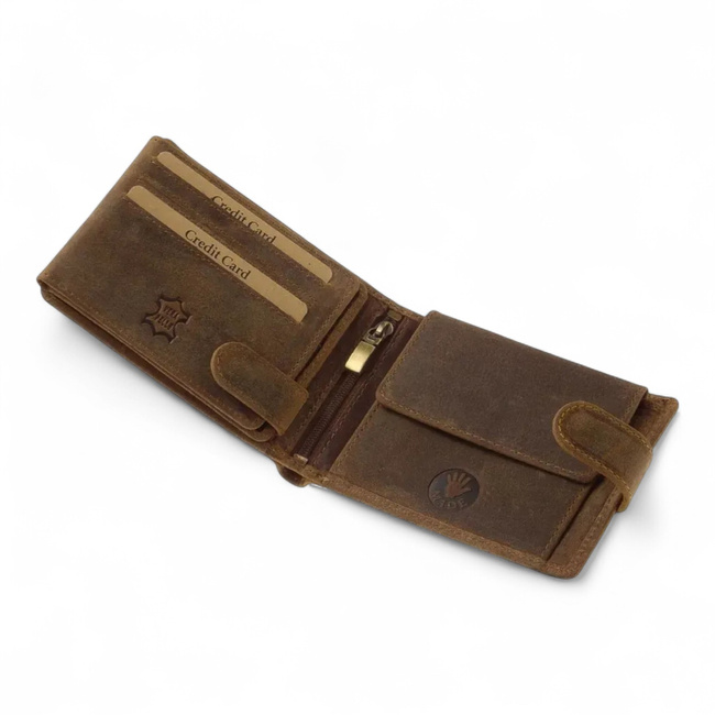 Leather Wallet for Hunters with Print - Dog - GreenDeed