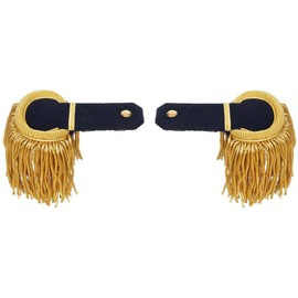 EPAULETTES WITH FRINGES, RANK XIII - MILITARY SURPLUS FROM PORTUGUESE ARMY - LIKE NEW