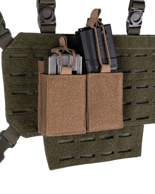 DOUBLE MAGAZINE POUCH WITH HOOK N LOOP BACKSIDE - Mil-Tec® - DARK COYOTE
