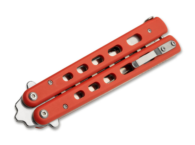 TRAINING KNIFE BALISONG TRAINER RED - BOKER