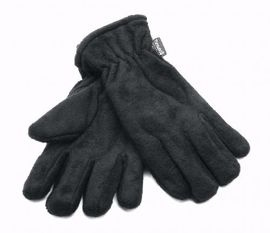 GLOVES FLEECE ´THINSULATE´ FINGER BLACK