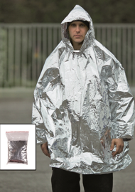 Silver Survival Poncho
