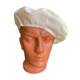 Cloth Cover for Cap/Helmet - Universal Size - Romanian Army Military Surplus - Off-White/Cream - In Good Condition