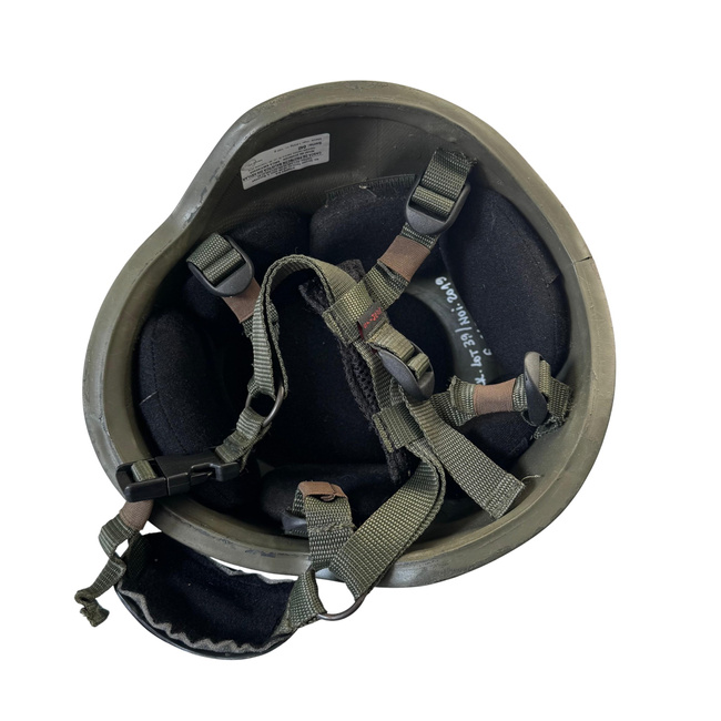 Ballistic Protection Helmet - Kevlar - Romanian Armed Forces Military Surplus - Olive Drab Green - Like New