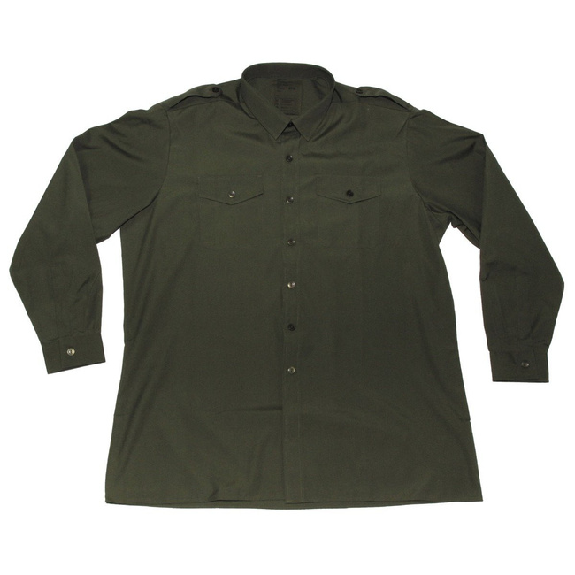 BRITISH SHIRT - OD GREEN - MILITARY SURPLUS - USED