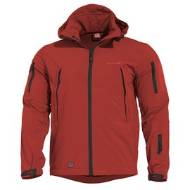 WATERPROOF RAIN JACKET - ARTAXES SOFTSHELL - PENTAGON - RED