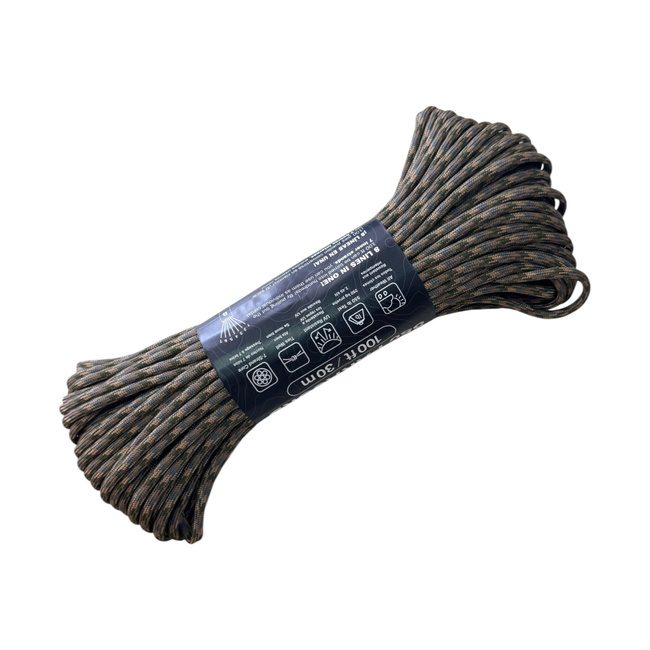 NYLON PARACORD - 550 LBS - 30 M/100 FT - Helikon-Tex - M Camouflage