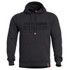 SWEATER WITH HOOD - "PHAETON - BORN FOR ACTION" - PENTAGON® - BLACK