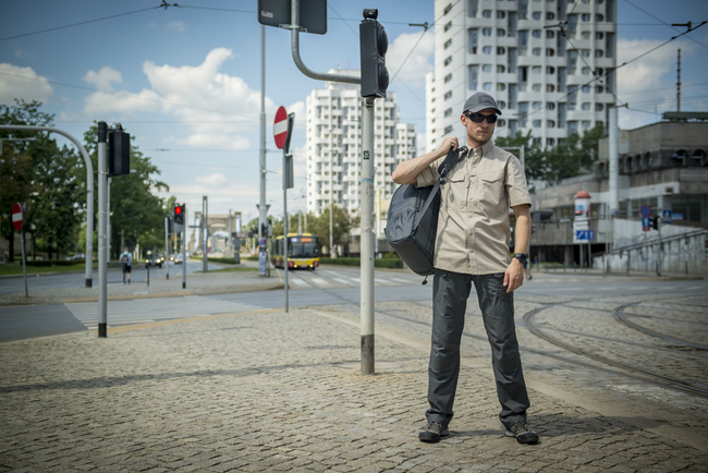 SHORT-SLEEVED SHIRT - DEFENDER MK2® - POLYCOTTON RIPSTOP - Helikon-Tex® - KHAKI