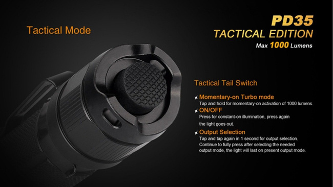 Flashlight Fenix PD35 - Tactical, water resistant