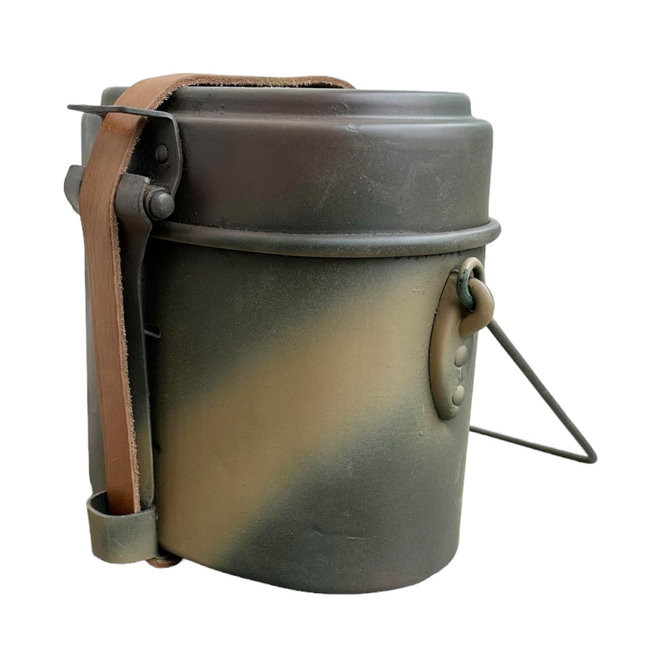 German model WW2 M31 Mess Tin - 3 colours camo (Normandy) (REPRO)