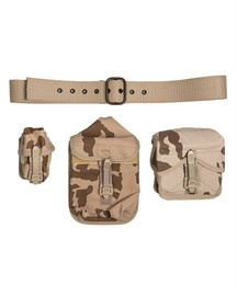BELT SET - 4 PIECES - DESERT CAMO - CZECH MILITARY SURPLUS - USED