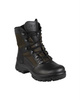 WOMEN COMBAT BOOTS HOT/DAMP LEATHER/TEXT - MILITARY SURPLUS FROM THE GERMAN ARMY - BLACK - LIKE NEW