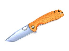 POCKET KNIFE TANTO FLIPPER - Honey Badger - ORANGE - MEDIUM