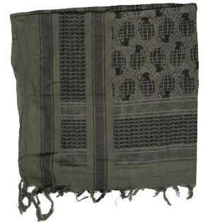 Shemagh scarf - od/black ′GRENADES′