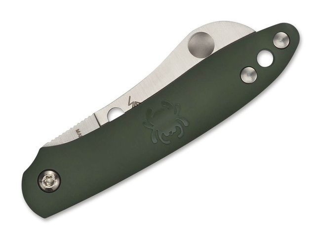 POCKET KNIFE ROADIE OLIVE GREEN - SPYDERCO