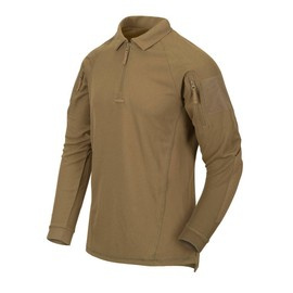 LONG SLEEVE POLO SHIRT - RANGE - Helikon Tex - COYOTE