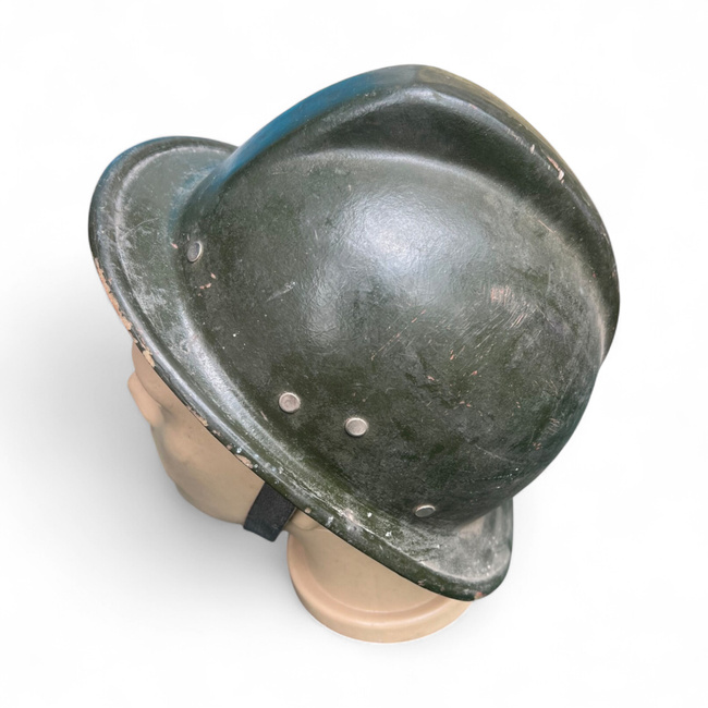 Vintage civil protection helmet - Composite material - Romanian army surplus - Used