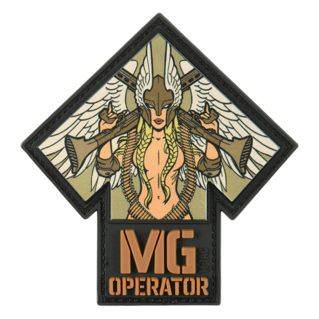 PATCH MG OPERATOR PRINT PVC - BLACK/COYOTE - M-TAC