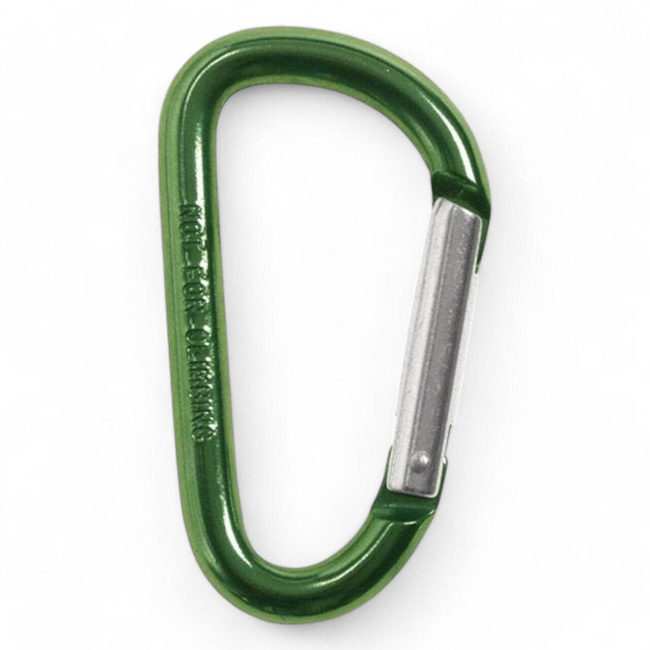 Carabiner, D 6mm x 6 cm, OD green
