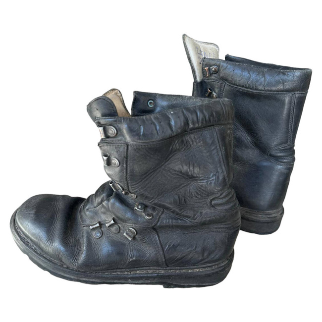 ROMANIAN MILITARY BOOTS - BLACK - USED