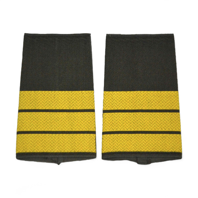 PAIR OF ORIGINAL RANKS - CORVETTE CAPTAIN - GERMAN ARMY - OLIVE GREEN/GOLDEN