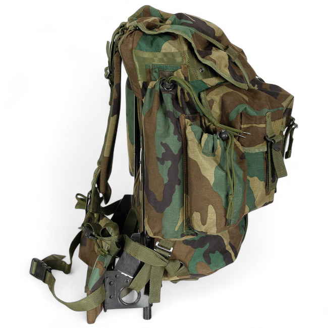 External Frame Backpack -Turkish Army Military Surplus - M81 Woodland Camouflage - Used - Top Condition