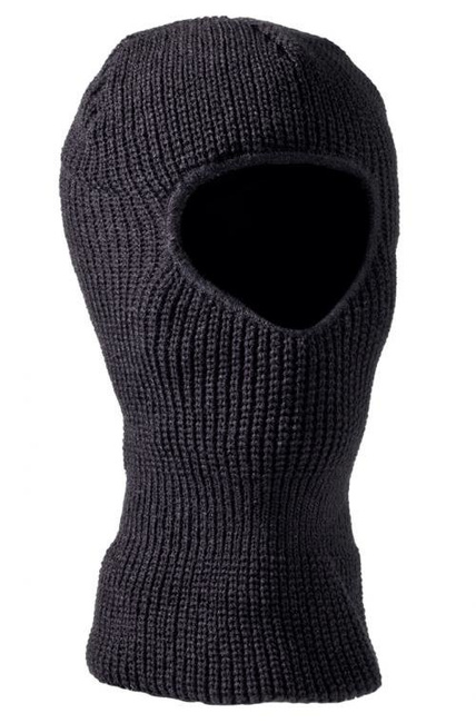 ACRYLIC MASK/BALACLAVA WITH ONE HOLE - BLACK