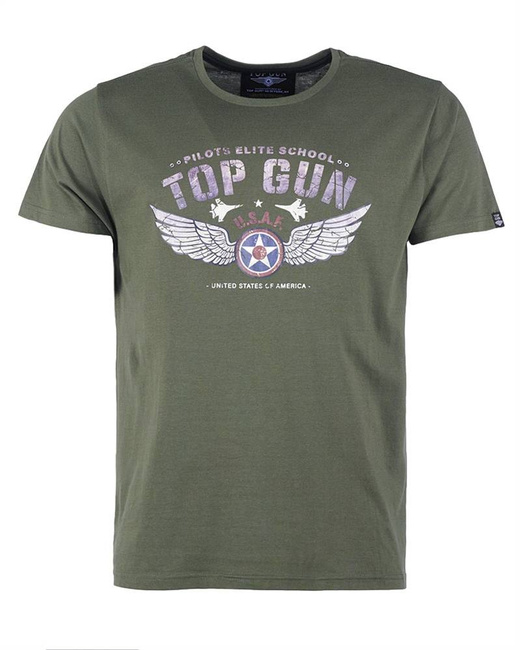 T-SHIRT - "PILOTS ELITE SCHOOL" - Mil-Tec® - OD