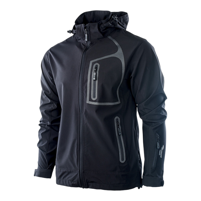 NILS SOFTSHELL JACKET FOR MEN - BLACK - MAGNUM