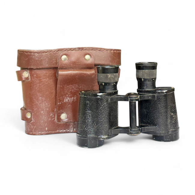 Vintage Military Binoculars with original case - I.O.R. 8x30 – B.C.N. 4 – Romanian Army Surplus – Cold War Era – Used