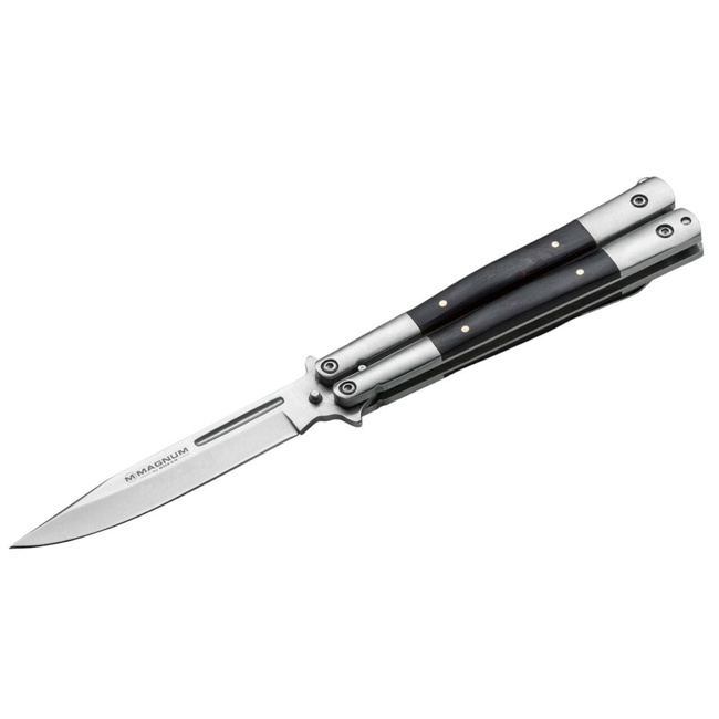 POCKET KNIFE MAGNUM BALISONG WOOD