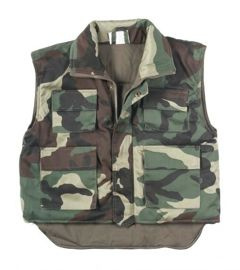 VEST KIDS US WOODLAND CAMO