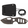 Knife, "Neck I", stonew., plastic sheath with chain
