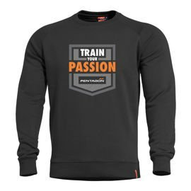SWEATER - HAWK "TRAIN YOUR PASSION" - Pentagon® - BLACK