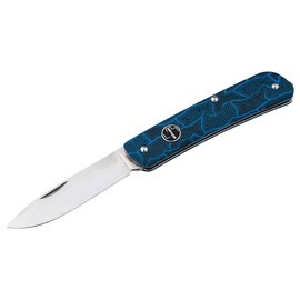 POCKET KNIFE TECH TOOL BLUE DAMAST G10 - BOKER PLUS